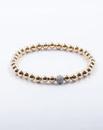 14k Gold Filled Bracelet with Pave Ball (5mm), Arm Candy by Alysa