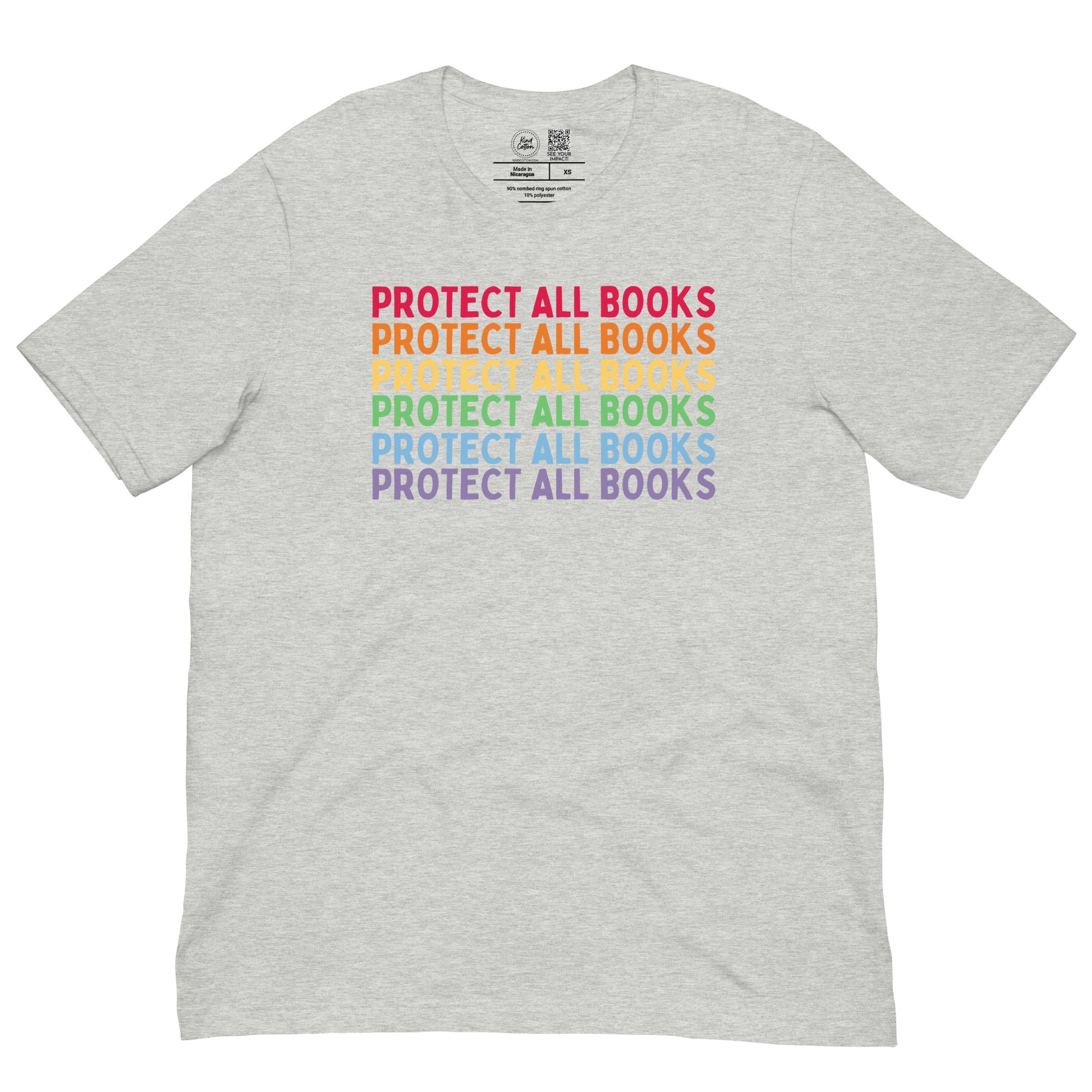 Protect All Books Classic Tee, Kind Cotton