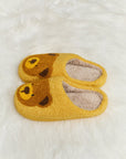 Melody Teddy Bear Print Plush Slide Slippers