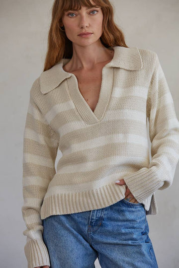 HAYLEY PULLOVER in Sand Cream, By Together