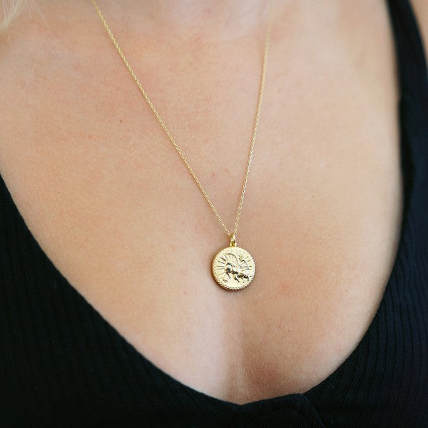 Chinese Zodiac Coin Necklace - Rat