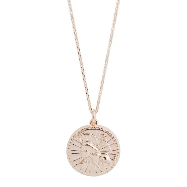 Chinese Zodiac Coin Necklace - Rat