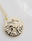 Chinese Zodiac Coin Necklace - Rat