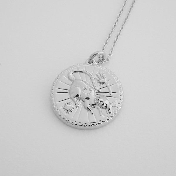 Chinese Zodiac Coin Necklace - Rat