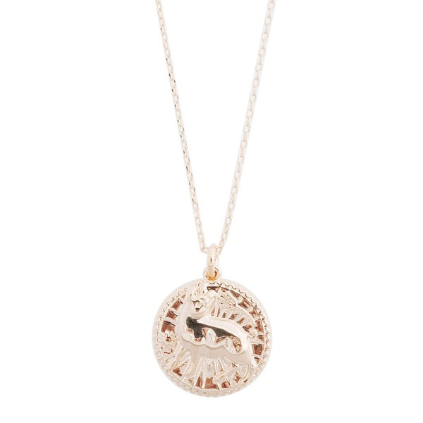 Chinese Zodiac Coin Necklace - Pig