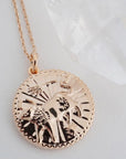 Chinese Zodiac Coin Necklace - Ox- Honeycat Jewelery