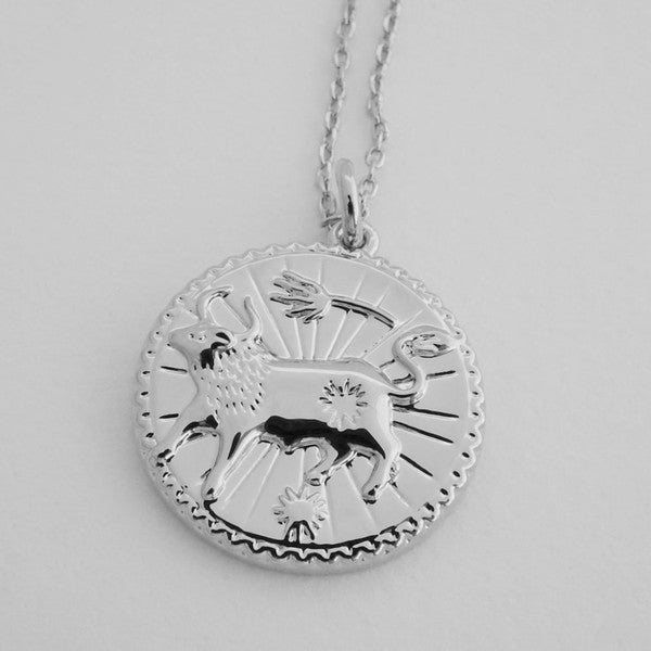 Chinese Zodiac Coin Necklace - Ox- Honeycat Jewelery