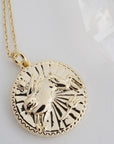 Chinese Zodiac Coin Necklace - Rabbit