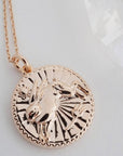 Chinese Zodiac Coin Necklace - Rabbit