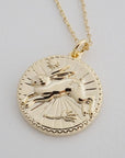 Chinese Zodiac Coin Necklace - Rabbit