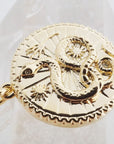 Chinese Zodiac Coin Necklace - Snake- Honeycat Jewelry