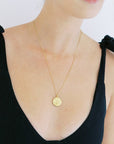 Chinese Zodiac Coin Necklace - Snake- Honeycat Jewelry