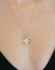 Chinese Zodiac Coin Necklace - Snake- Honeycat Jewelry