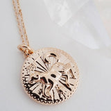 Chinese Zodiac Coin Necklace - Dog- Honeycat Jewelry