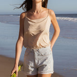 Feels Like a Rose Petal Cami Top- Pol