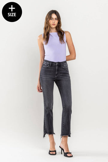 HIGH RISE CROP FLARE JEAN (Plus Size Only), Flying Monkey