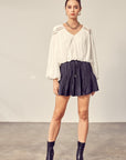 Pleated Skort by Mustard Seed