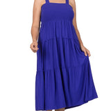 Tiered Midi Dress- Various Colors- Plus Sizes