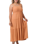 Tiered Midi Dress- Various Colors- Plus Sizes