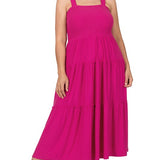 Tiered Midi Dress- Various Colors- Plus Sizes