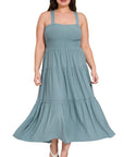 Tiered Midi Dress- Various Colors- Plus Sizes