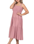 Tiered Midi Dress- Various Colors- Plus Sizes