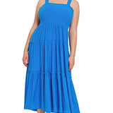 Tiered Midi Dress- Various Colors- Plus Sizes