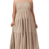 Tiered Midi Dress- Various Colors- Plus Sizes