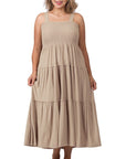 Tiered Midi Dress- Various Colors- Plus Sizes