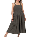 Tiered Midi Dress- Various Colors- Plus Sizes