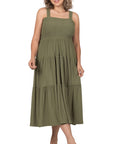 Tiered Midi Dress- Various Colors- Plus Sizes