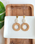 Lana Earrings - Dark Rattan- Spiffy and Splendid