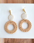 Lana Earrings - Dark Rattan- Spiffy and Splendid