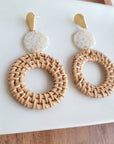 Lana Earrings - Dark Rattan- Spiffy and Splendid