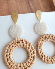 Lana Earrings - Dark Rattan- Spiffy and Splendid