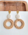 Lana Earrings - Dark Rattan- Spiffy and Splendid