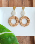 Lana Earrings - Dark Rattan- Spiffy and Splendid