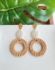 Lana Earrings - Dark Rattan- Spiffy and Splendid