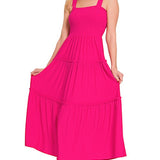 Tiered Midi Dress- Various Colors