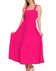 Tiered Midi Dress- Various Colors