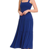 Tiered Midi Dress- Various Colors