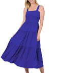 Tiered Midi Dress- Various Colors