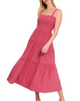 Tiered Midi Dress- Various Colors