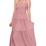 Tiered Midi Dress- Various Colors