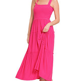 Tiered Midi Dress- Various Colors
