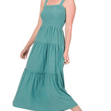 Tiered Midi Dress- Various Colors