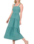 Tiered Midi Dress- Various Colors