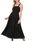 Tiered Midi Dress- Various Colors