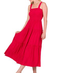 Tiered Midi Dress- Various Colors