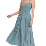 Tiered Midi Dress- Various Colors